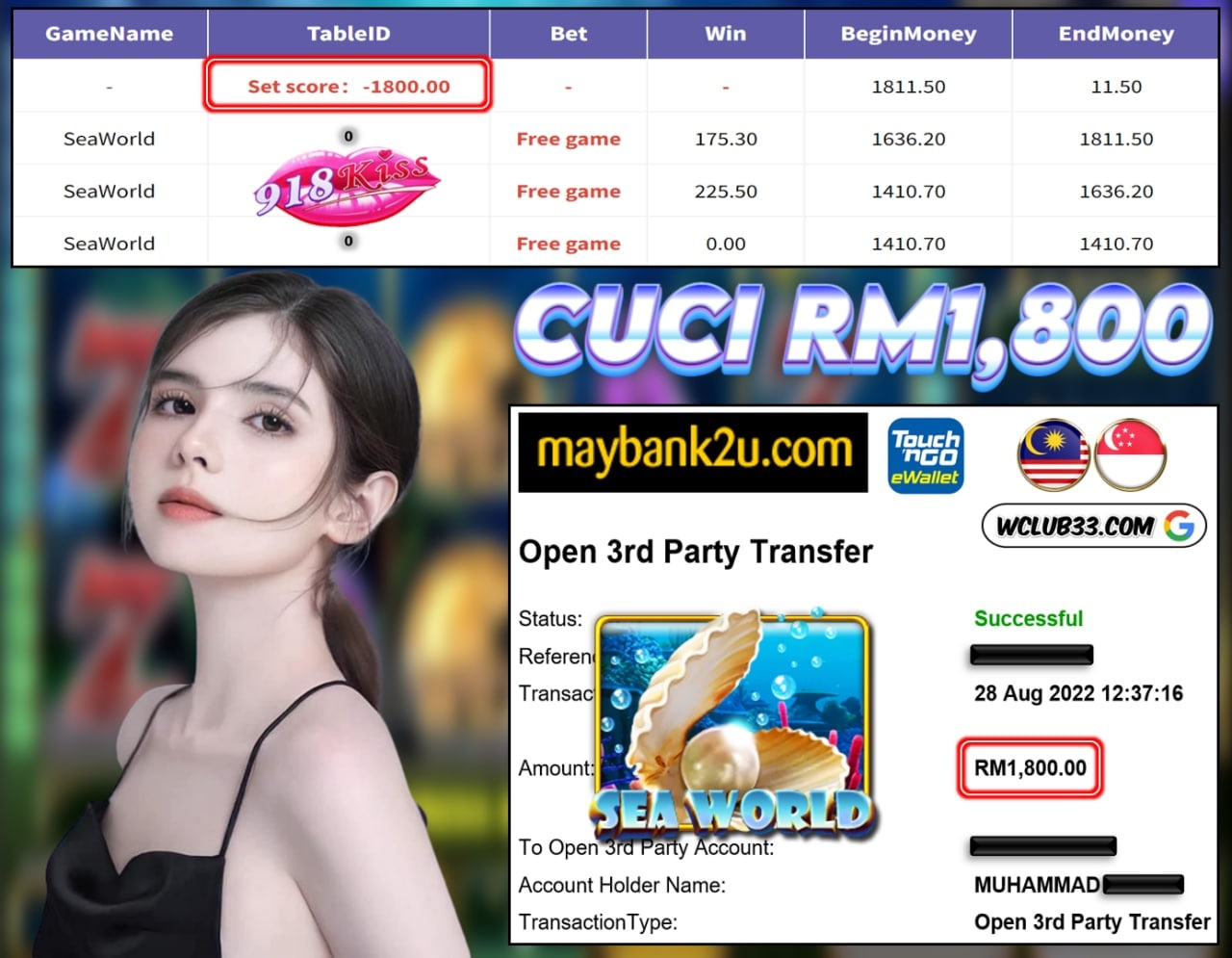 918KISS » CUCI RM 1,800