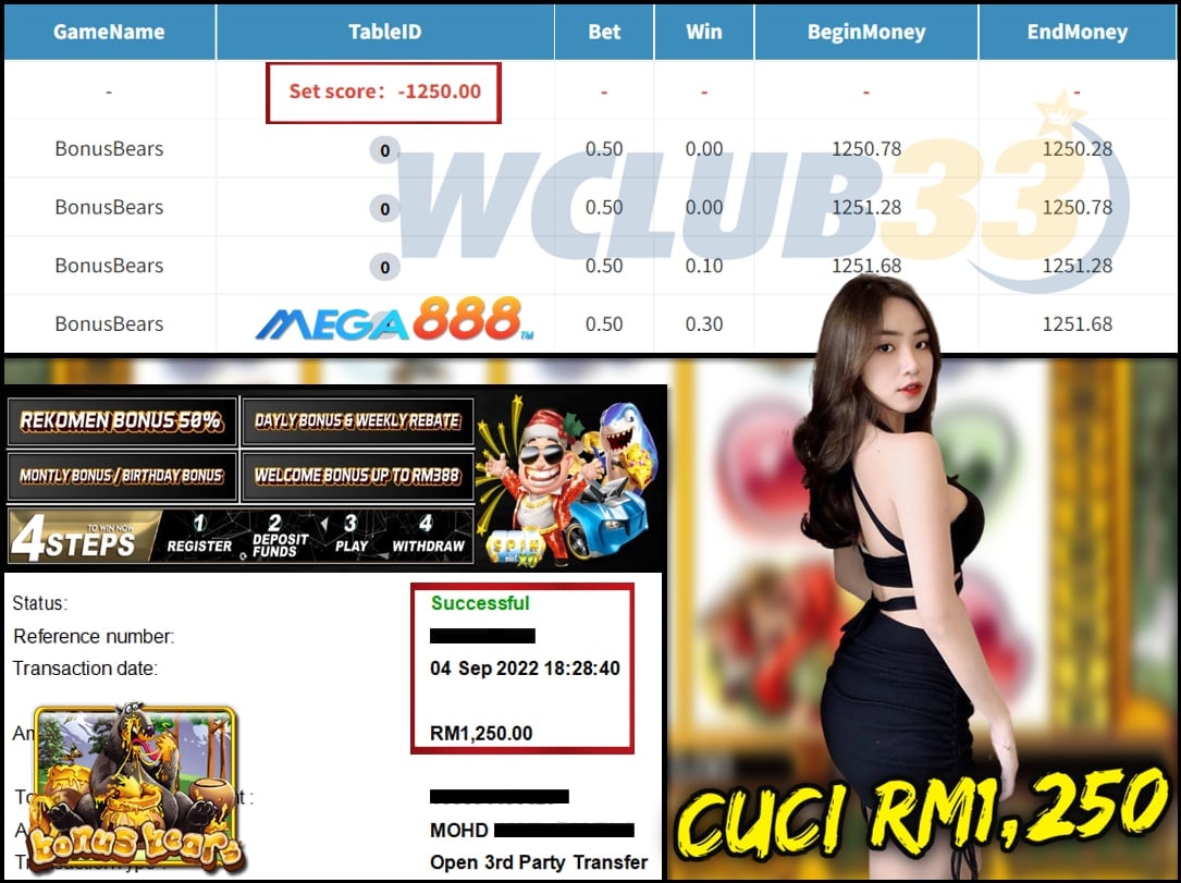 MEGA888 » CUCI RM 1,250
