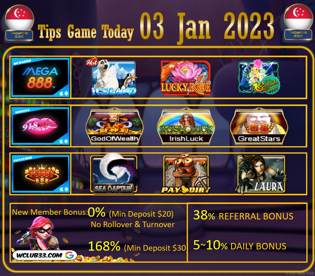 UPDATE TIPS GAME 03/01
