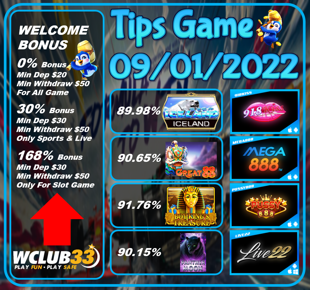 UPDATE TIPS GAME 09/01