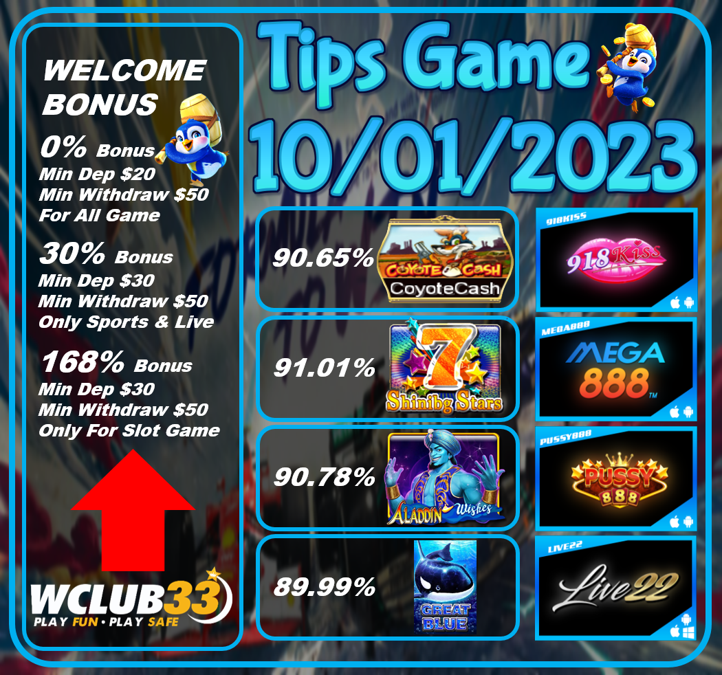 UPDATE TIPS GAME 10/01