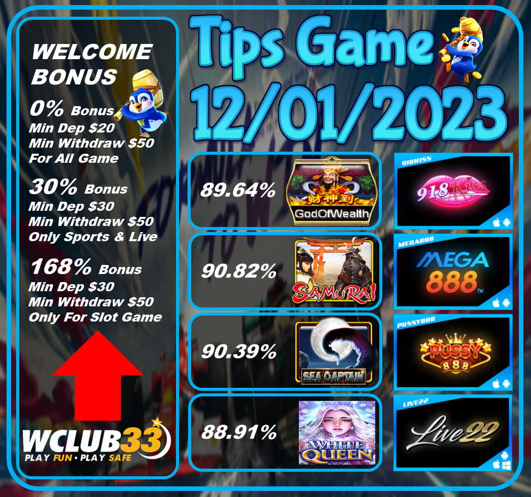 UPDATE TIPS GAME 12/01