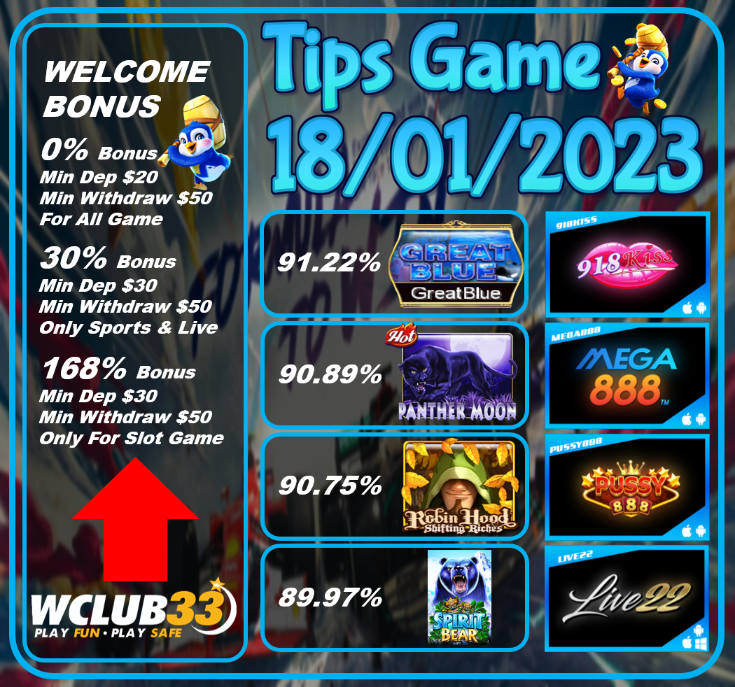 UPDATE TIPS GAME 18/01