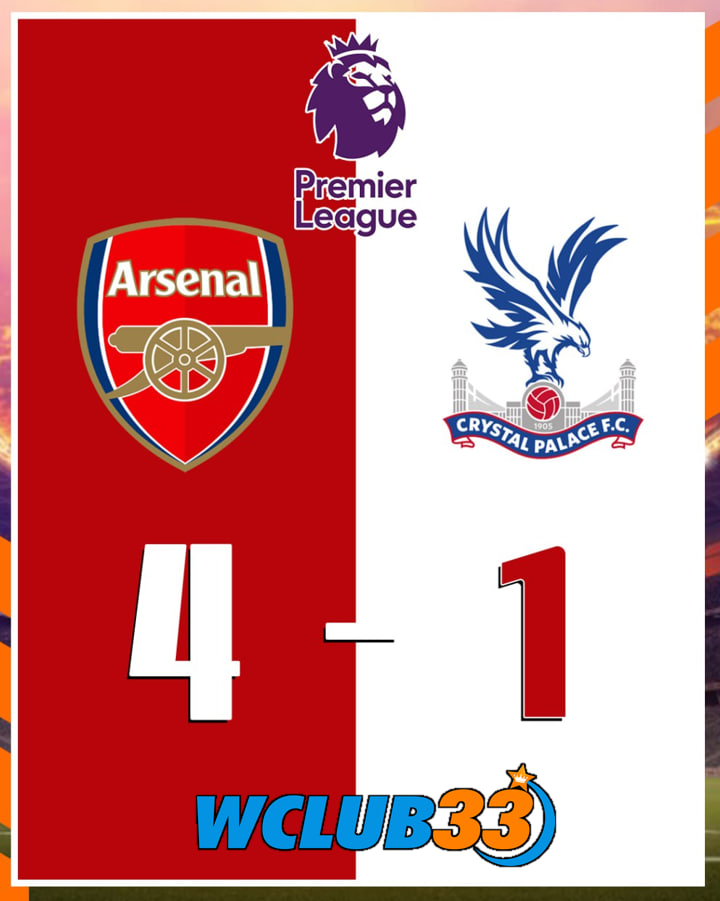 [PREMIER LEAGUE] #ARSENAL WON 4-1 AT HOME #CRYSTAL PALACE IN THE 28TH ROUND OF THE PREMIER LEAGUE, ARSENAL, WHO UNFORTUNATELY STOPPED IN THE TOP 16 OF THE EUROPA LEAGUE, PLAYED AT HOME AGAINST CRYSTAL PALACE, WHICH HAD JUST FIRED THE GUNNERS STAR VIEIRA. 