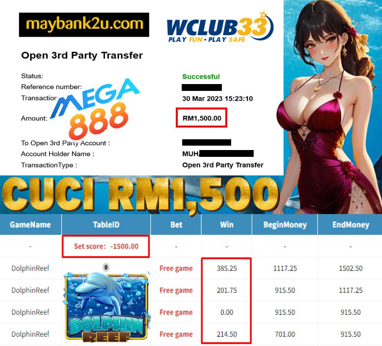 MEGA888 » CUCI RM1,500