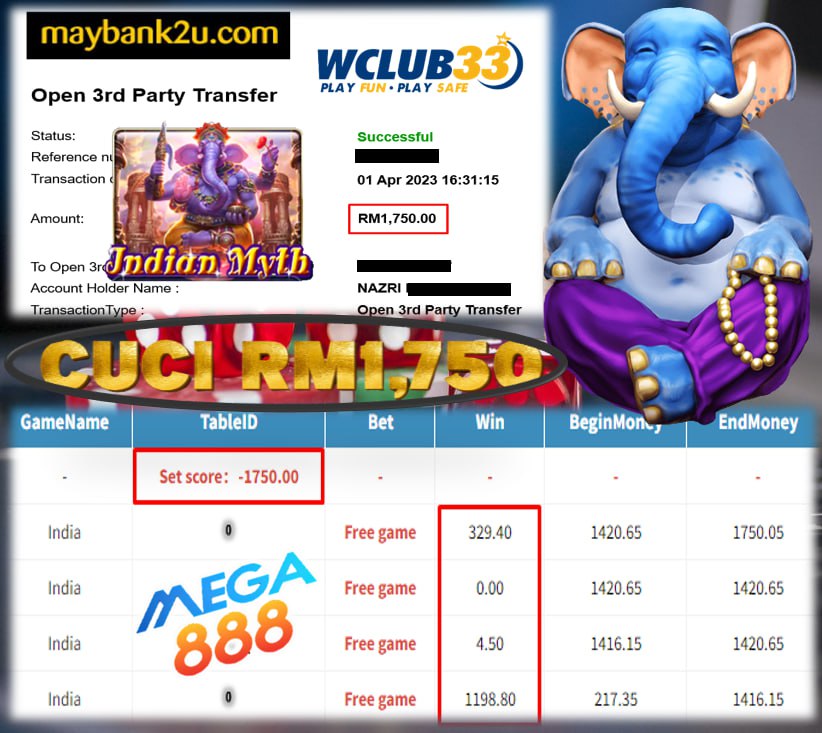 MEGA888 » CUCI RM1,750