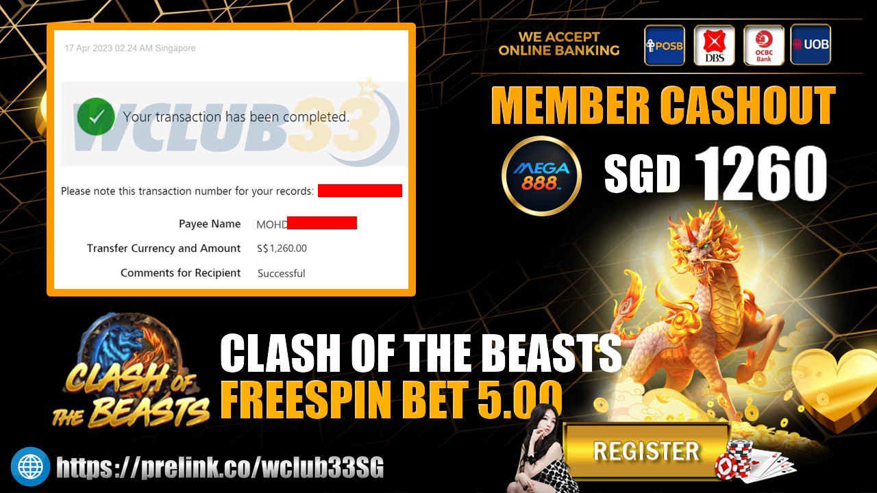 CLASH OF THE BEASTS SLOT CASHOUT 17-04