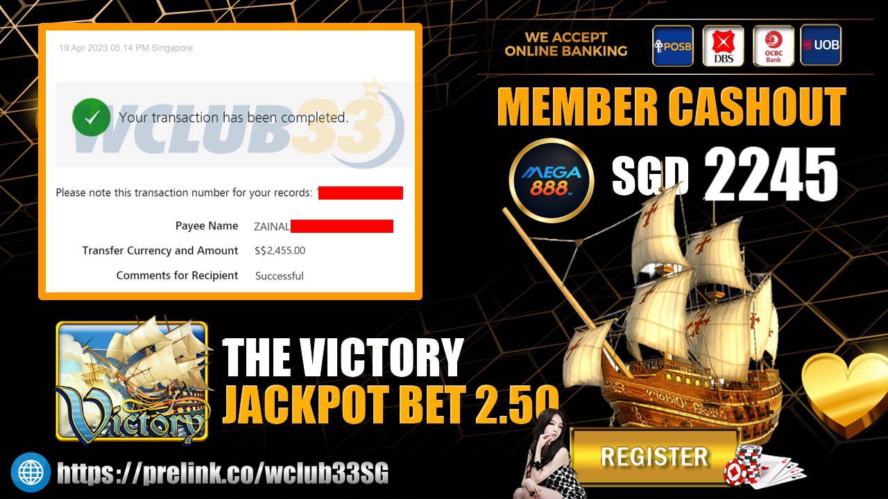 MEGA888 -  THE VICTORY WITHDRAW $2,245