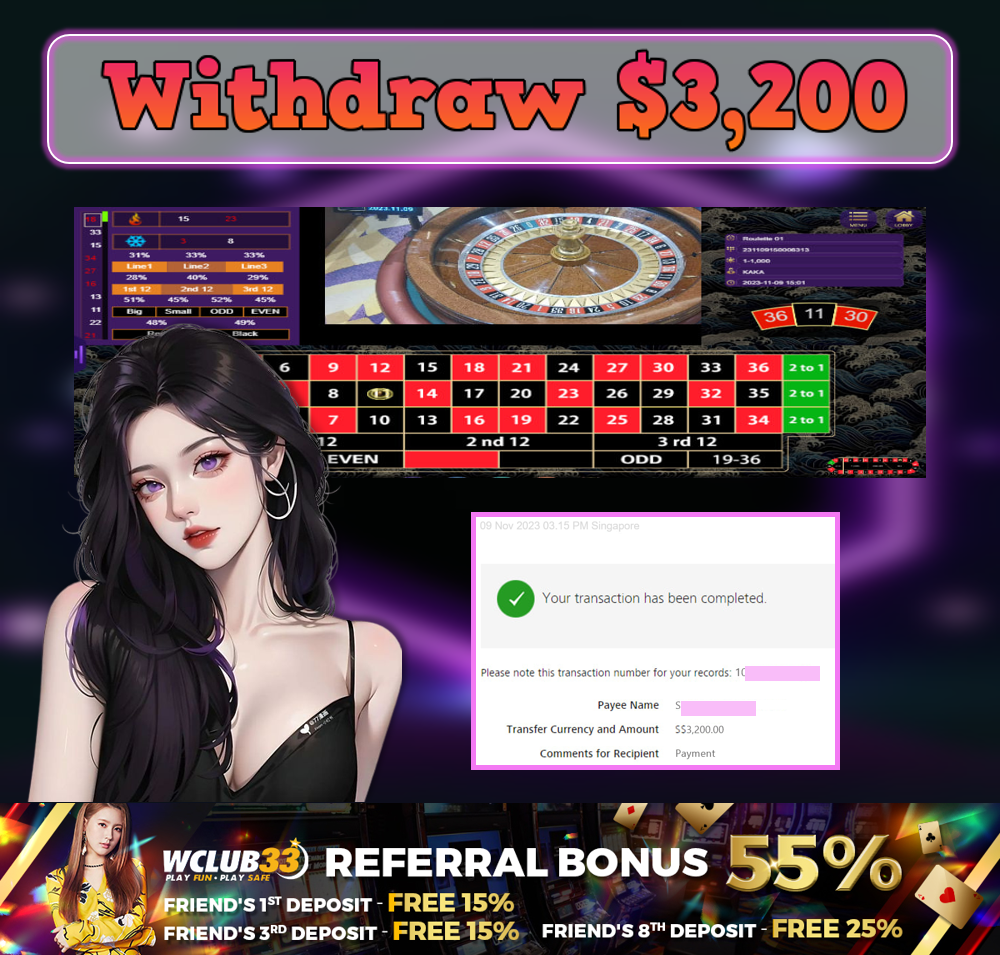998BET|ROULETTE|WITHDRAW : $$3,200