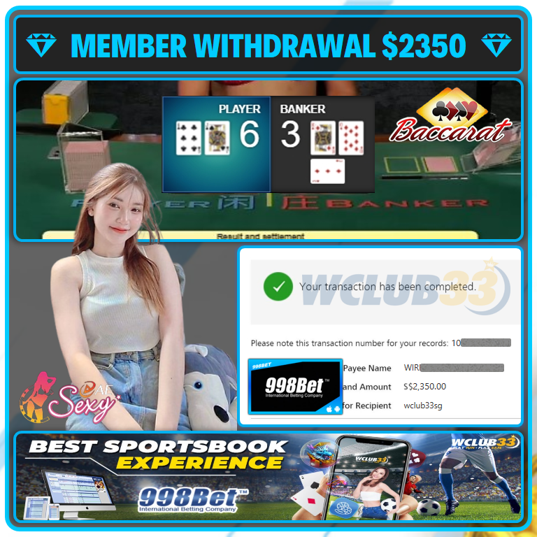 998BET|WITHDRAW : $2,350