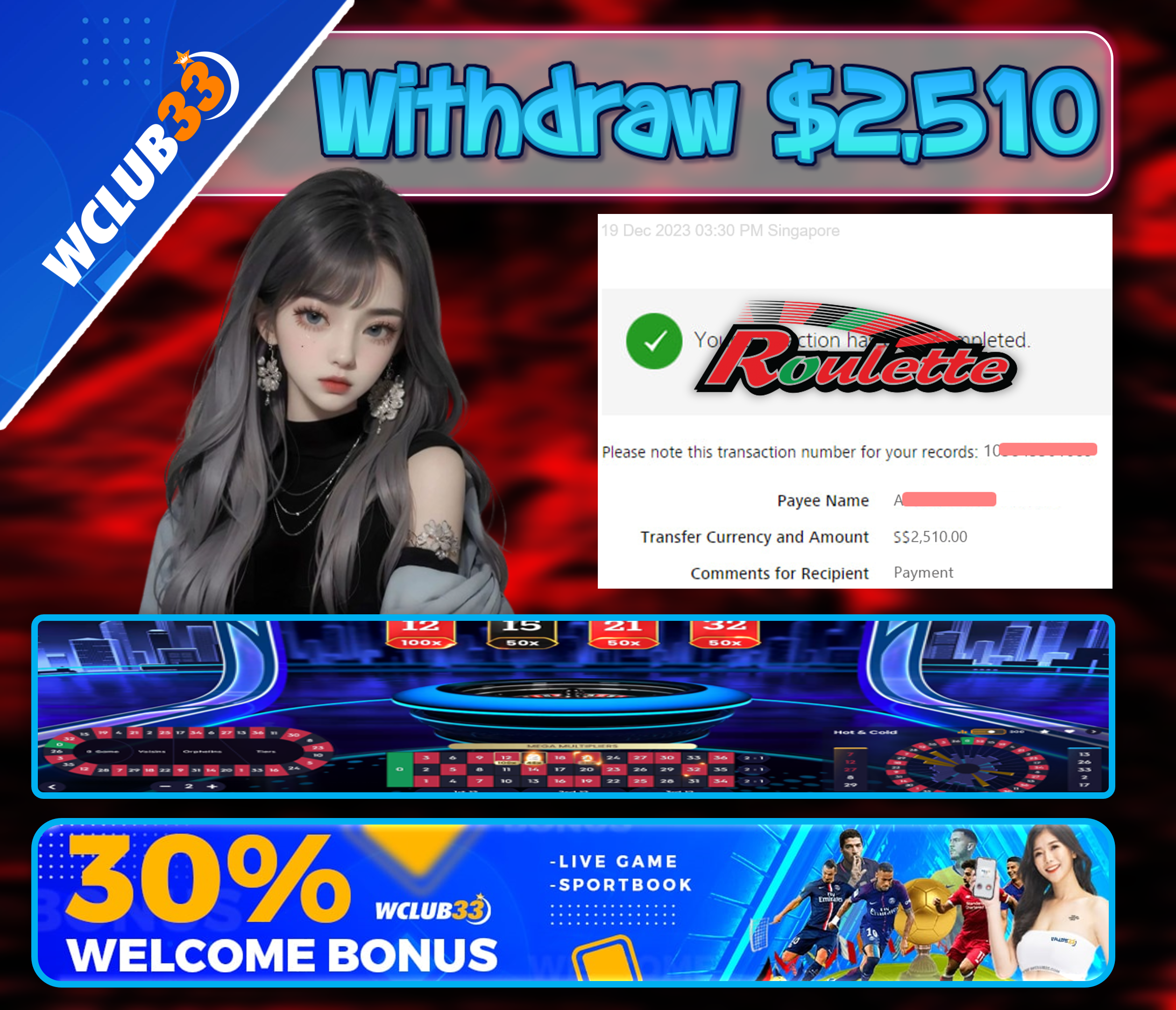 998BET| WITHDRAW : $2,510