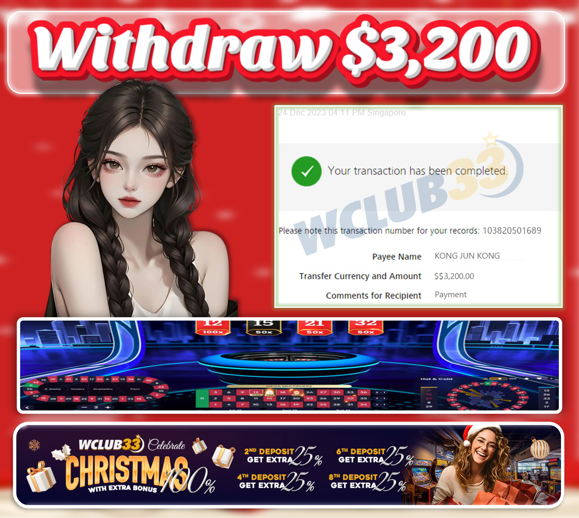 998BET | WITHDRAW $3,600